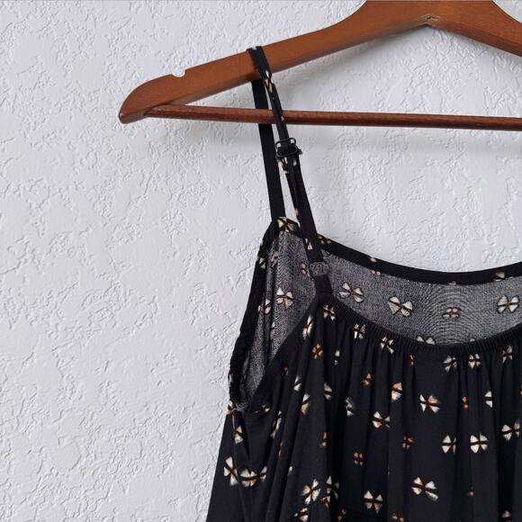Old Navy Black Patterned Spaghetti Strap Short Dress Size Small - Picture 6 of 7